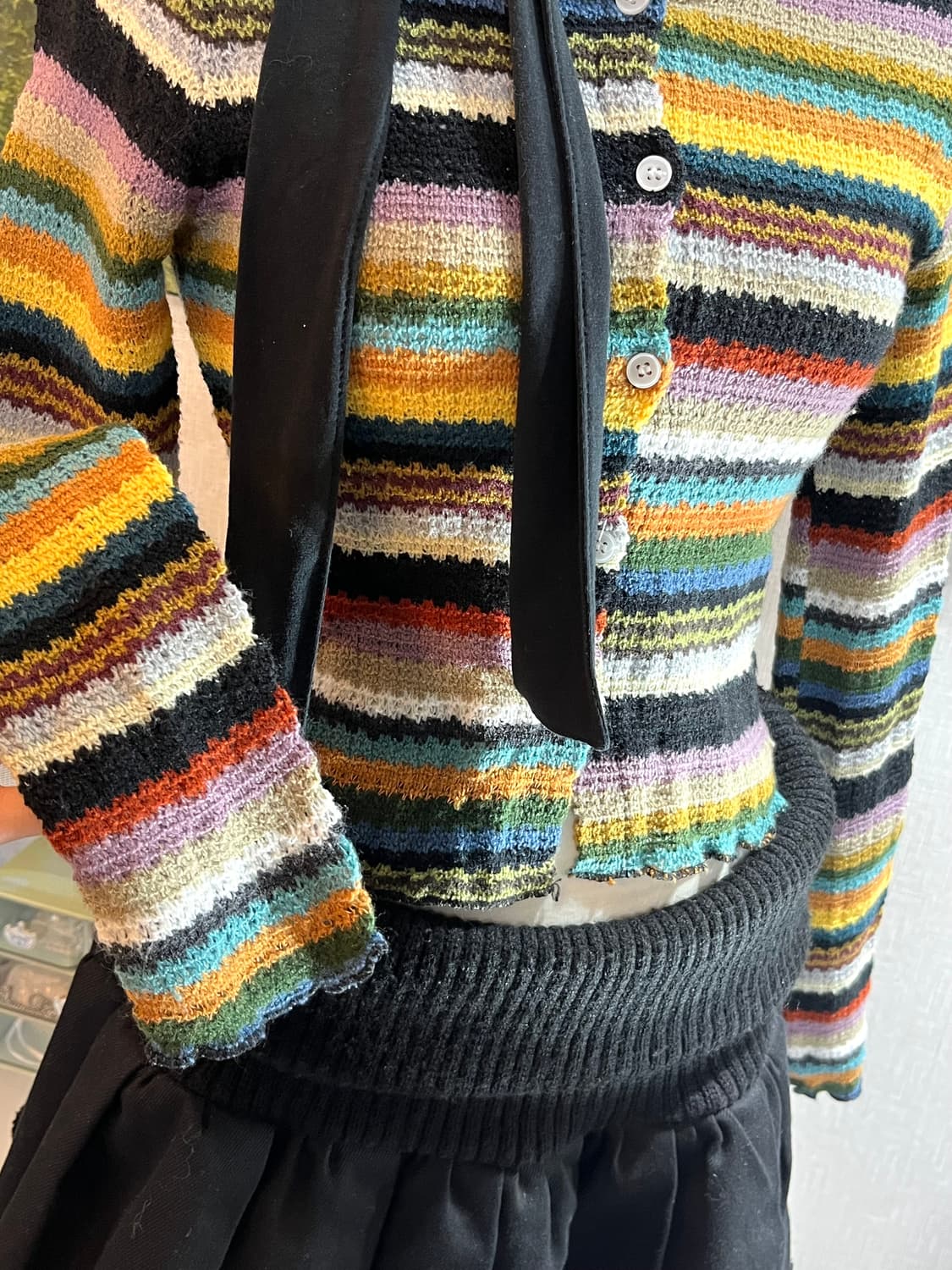 빈티지 컬러 크롭가디건 상품이미지7