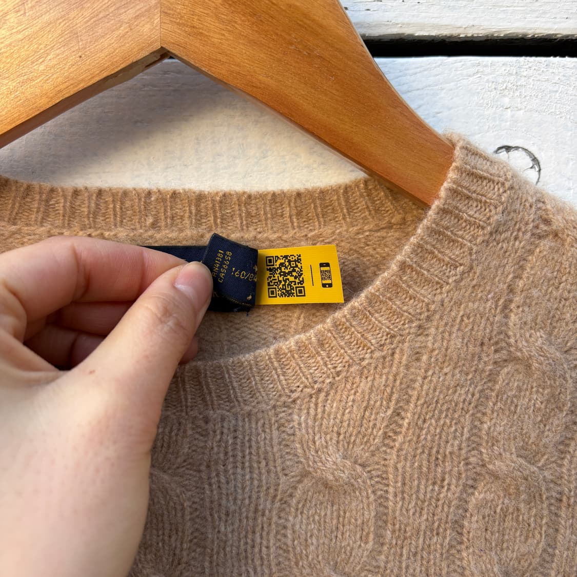 Polo 폴로 울 캐시미어 케이블 꽈배기 니트 상품이미지5