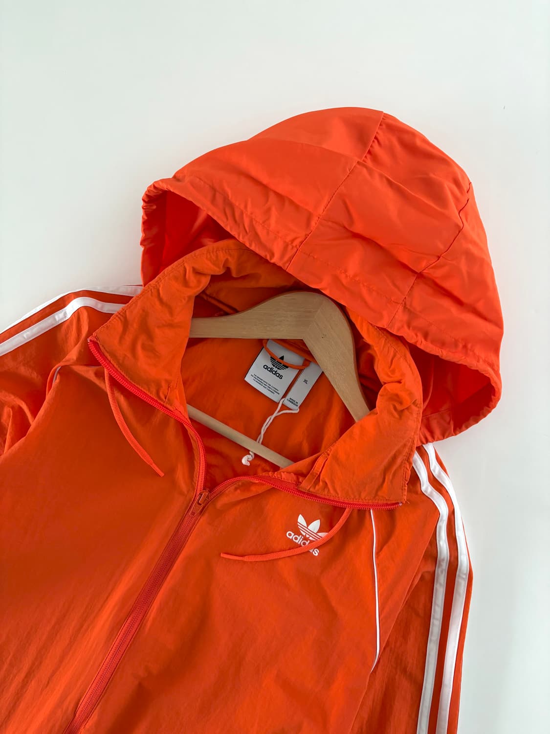 Adidas 아디다스 오렌지 컬러 2-way 지퍼 바람막이 자켓 상품이미지6