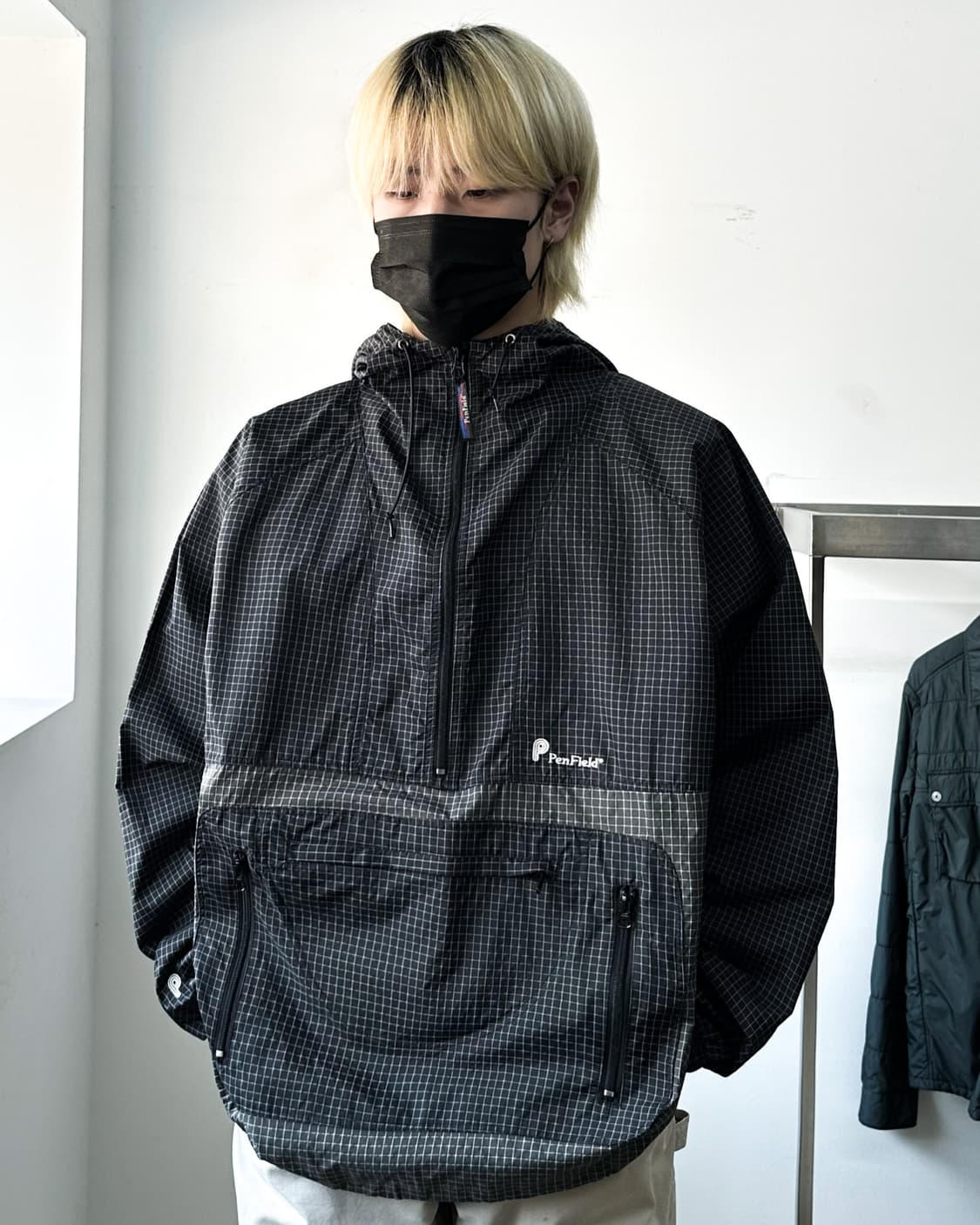 펜 필드 JPN 나일론 립스탑 풀오바 히프집 아노락 상품이미지2