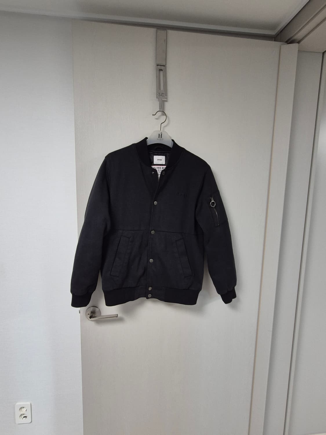 JEEP 항공점퍼 100 블랙 상품이미지4