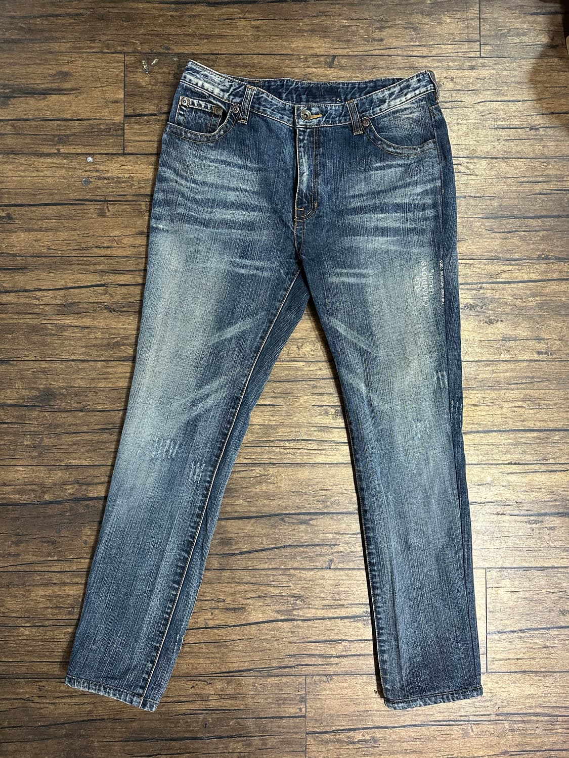 BANG BANG UTD CO 워싱 데님 청바지 34사이즈 빈티지Y2K 상품이미지1