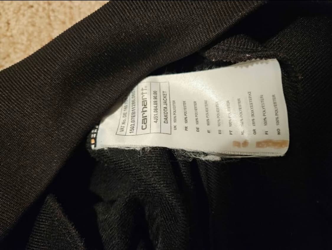 칼하트 레이서 트랙 핏 블랙 자켓 M 상품이미지4