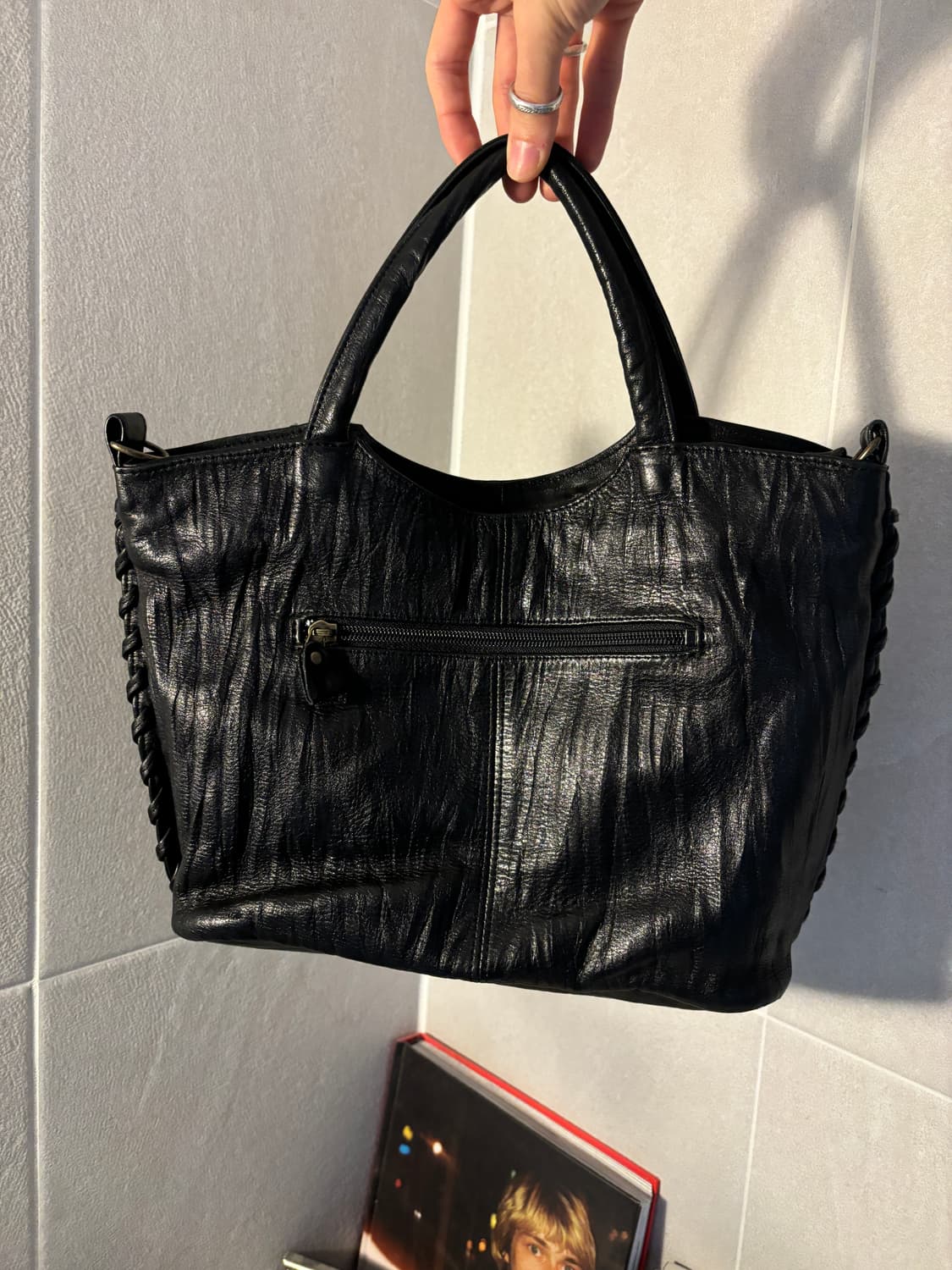 Jpn 빈티지 레더백 상품이미지1