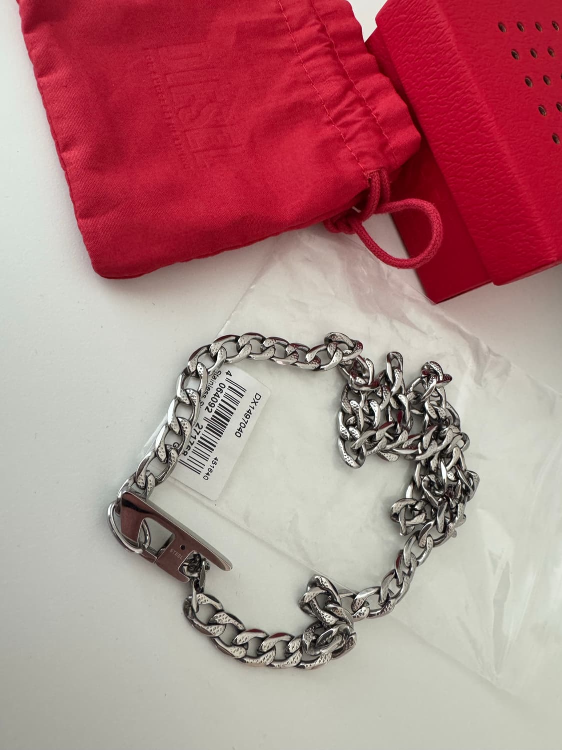 디젤 DX1497040 D 로고 체인 목걸이 상품이미지2