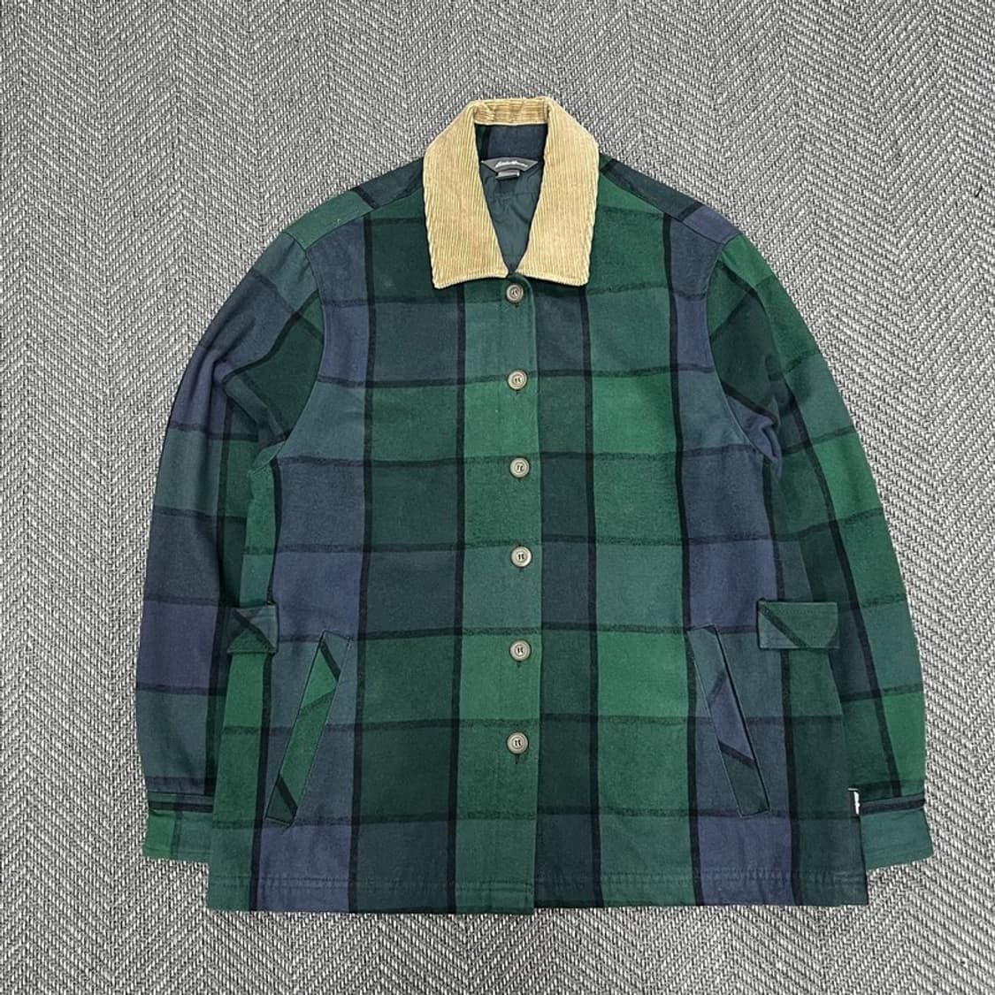 에디바우어 퀼티드 체크초어자켓 v0993 상품이미지1