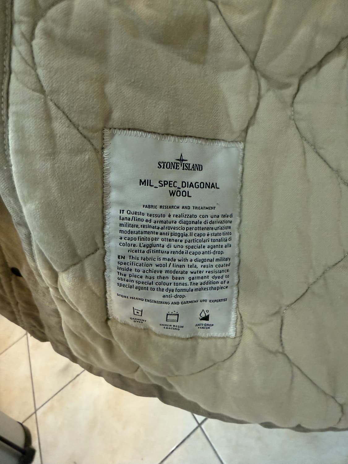 95-100 정품 스톤아일랜드 밀스펙 후드패딩 팝니다 상품이미지3