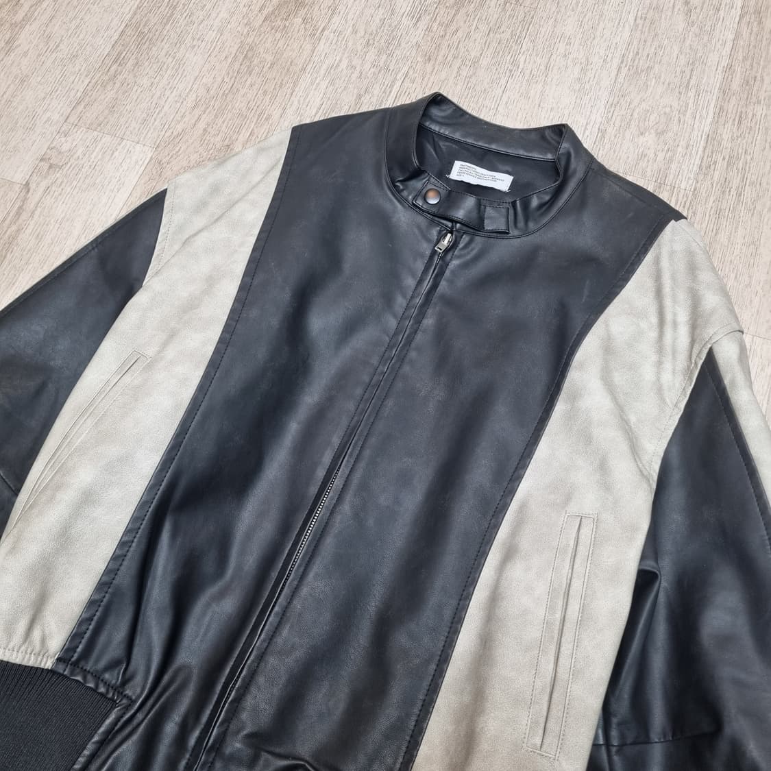 파르티멘토 디스트레스 페널 블루종 블랙 L 상품이미지3