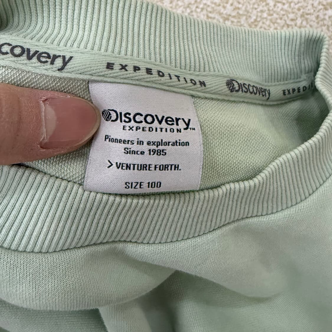 [100] 디스커버리 민트 맨투맨 1230T2 상품이미지3