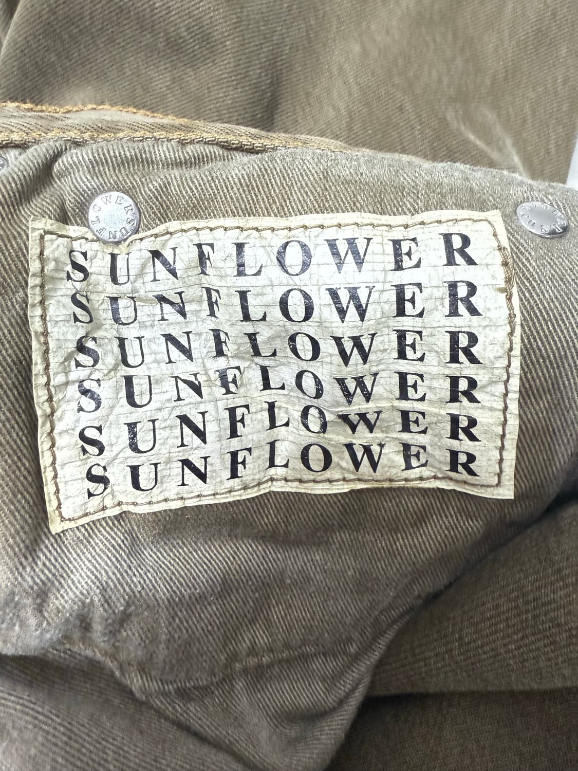 선플라워 와이드트위스트 빈티지카키  상품이미지6