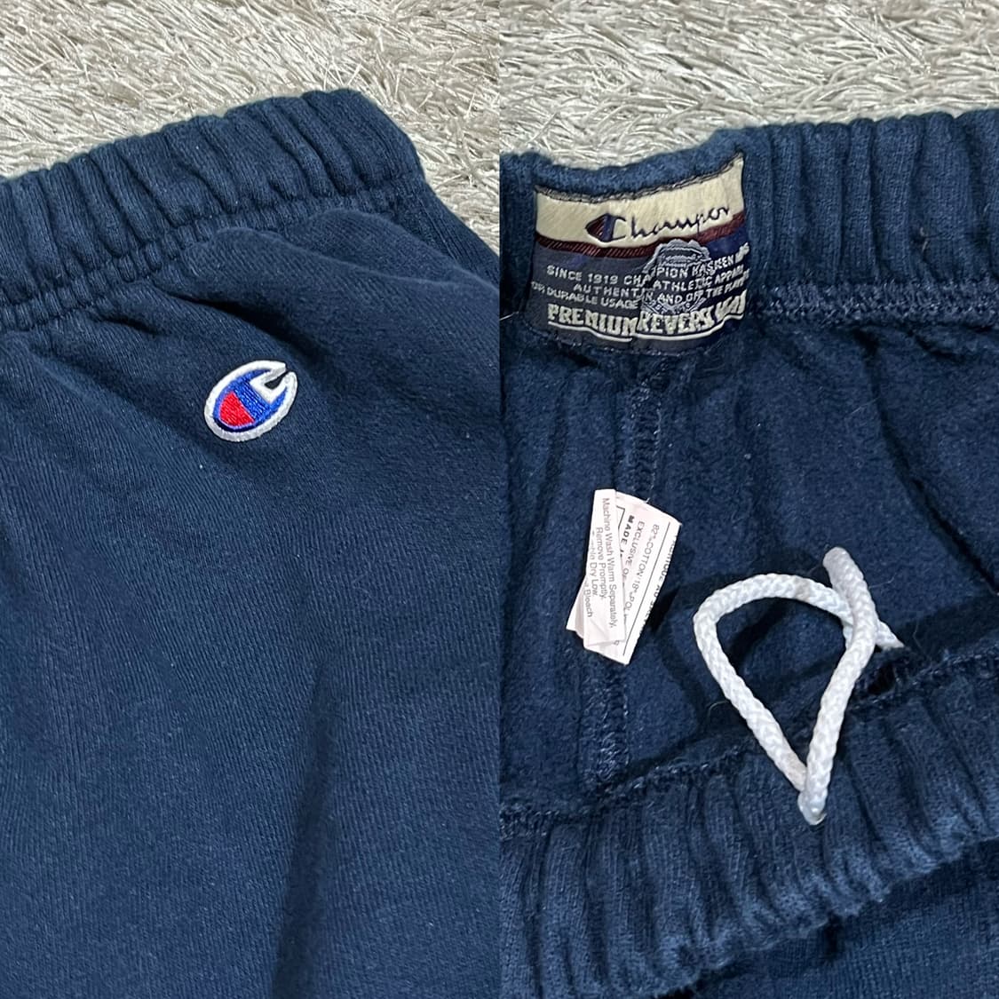 챔피온 네이비 베이직 면츄바(주머니 없음) 상품이미지4
