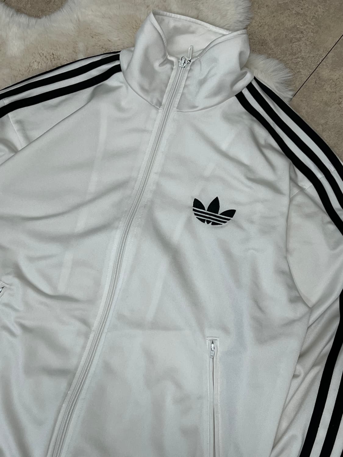 아디다스 구형 파이어버드 트랙탑 져지 화이트/블랙 상품이미지3