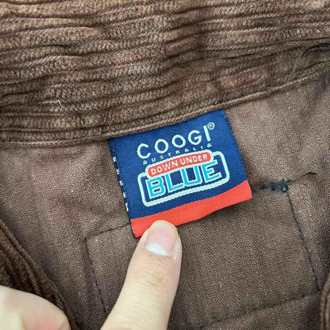 COOGI 쿠지 투포켓 코듀로이 자켓 브라운 상품이미지4