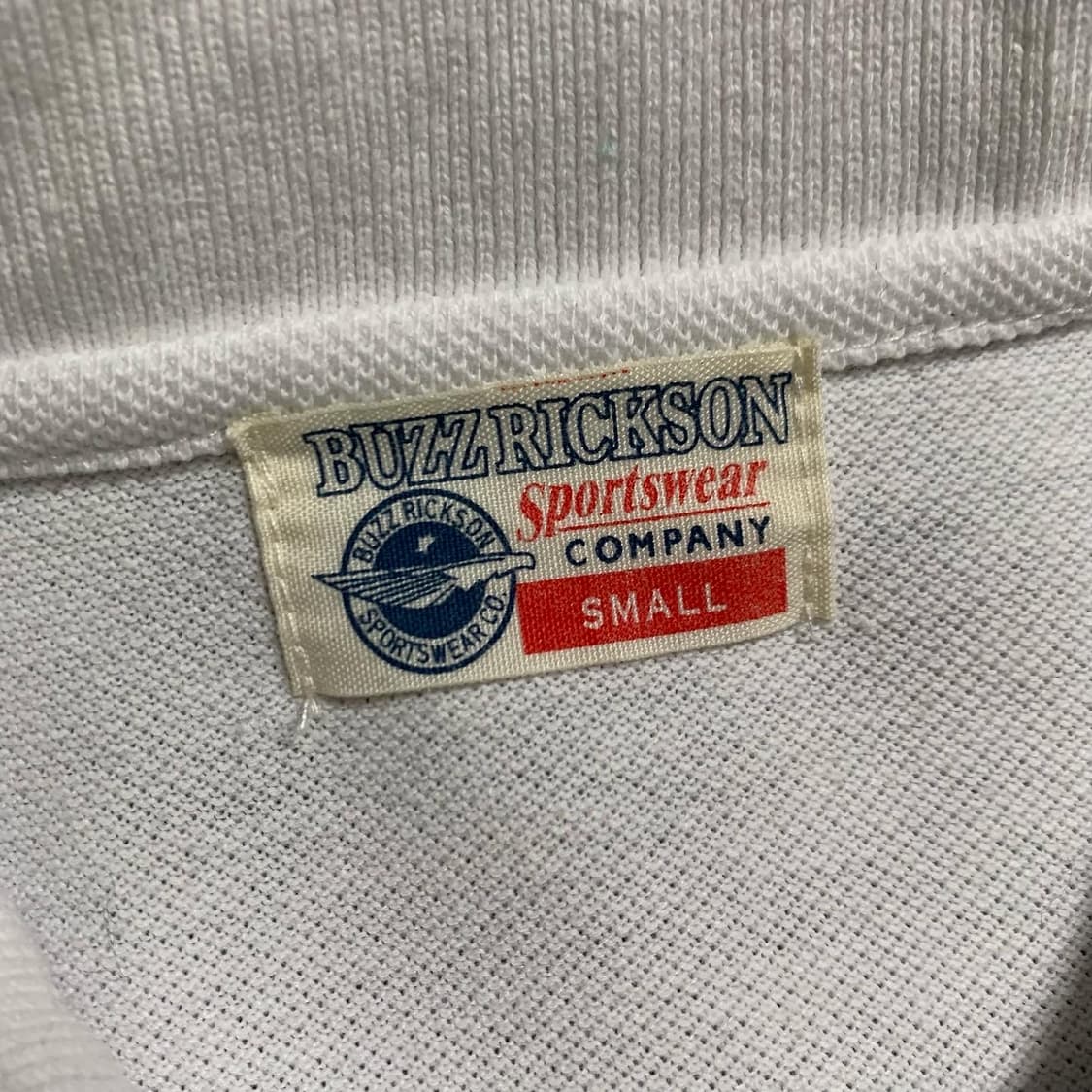 [S] 버즈릭슨 X 스컹크웍스 흰색 카라 반팔티셔츠 상품이미지6