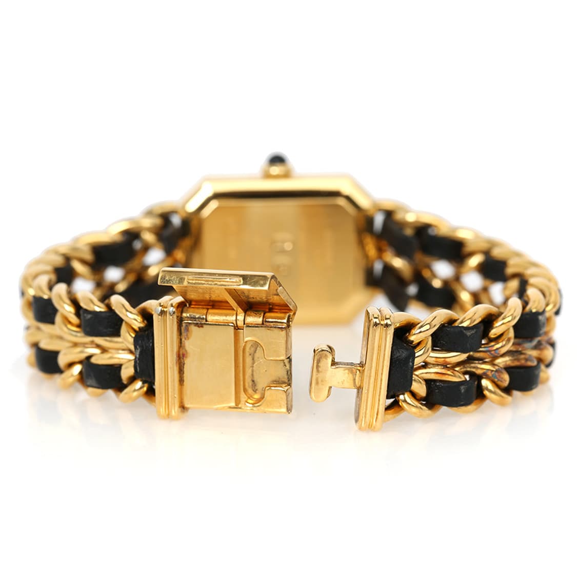 샤넬 프리미에르 워치 빈티지 금장 체인 시계 L 라지 H0001 상품이미지3