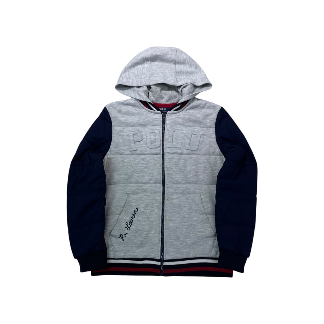 W 95 폴로 랄프로렌 투톤 패디드 후드집업 상품이미지1