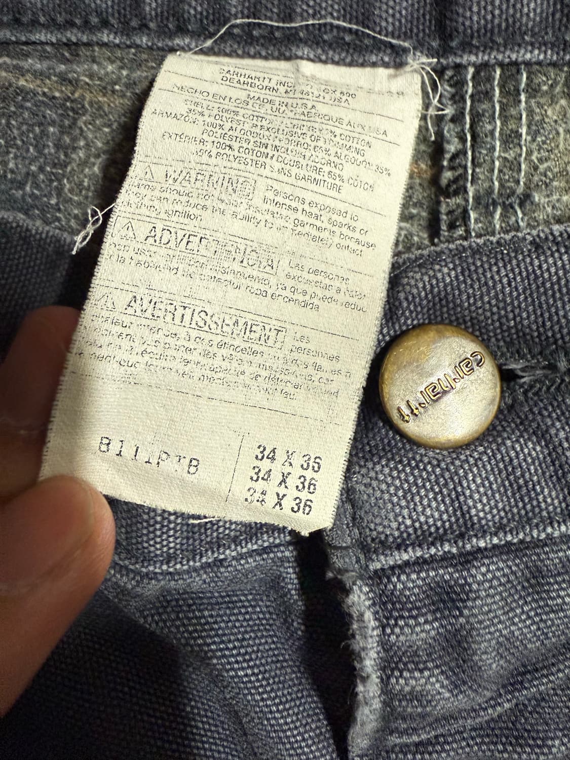 칼하트 싱글니 카펜더 팬츠 상품이미지7