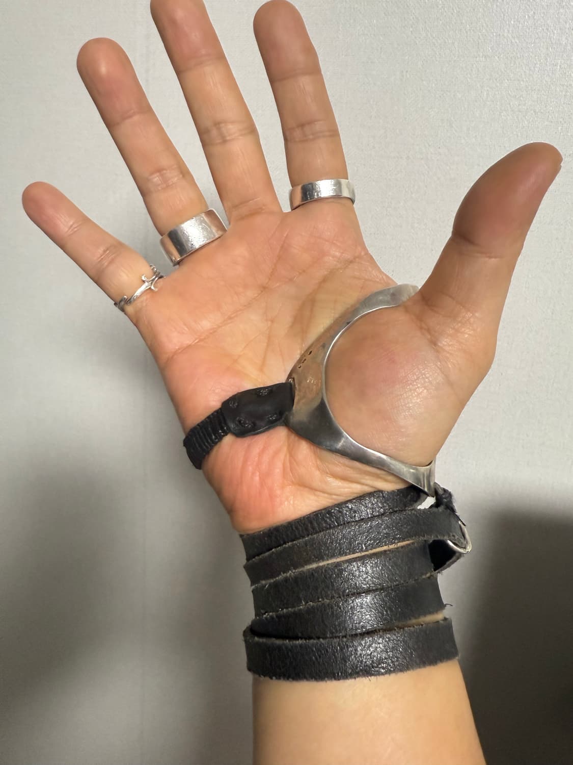 Yproject 창시자 요한 세르파티 2013 실버 925 가죽 팔찌 상품이미지3