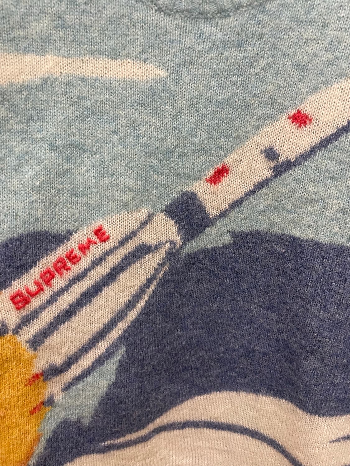 22FW 슈프림 로켓 스웨터 블루 (L) 상품이미지4