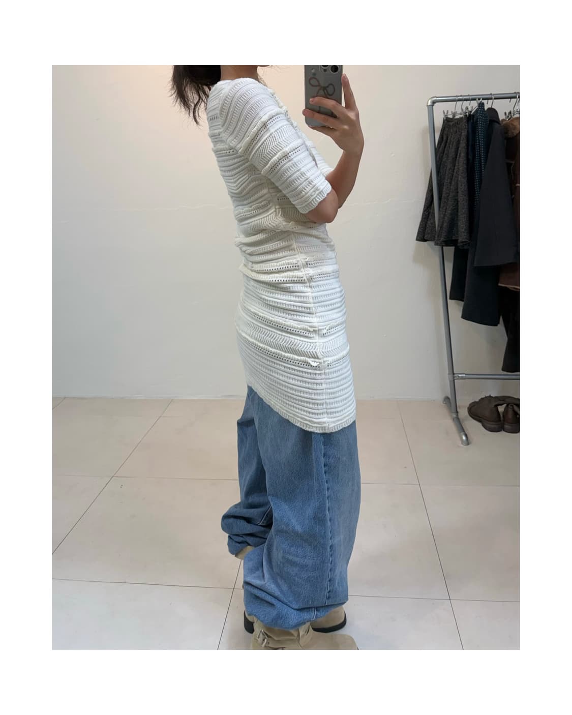 빈티지 니트 원피스 상품이미지5