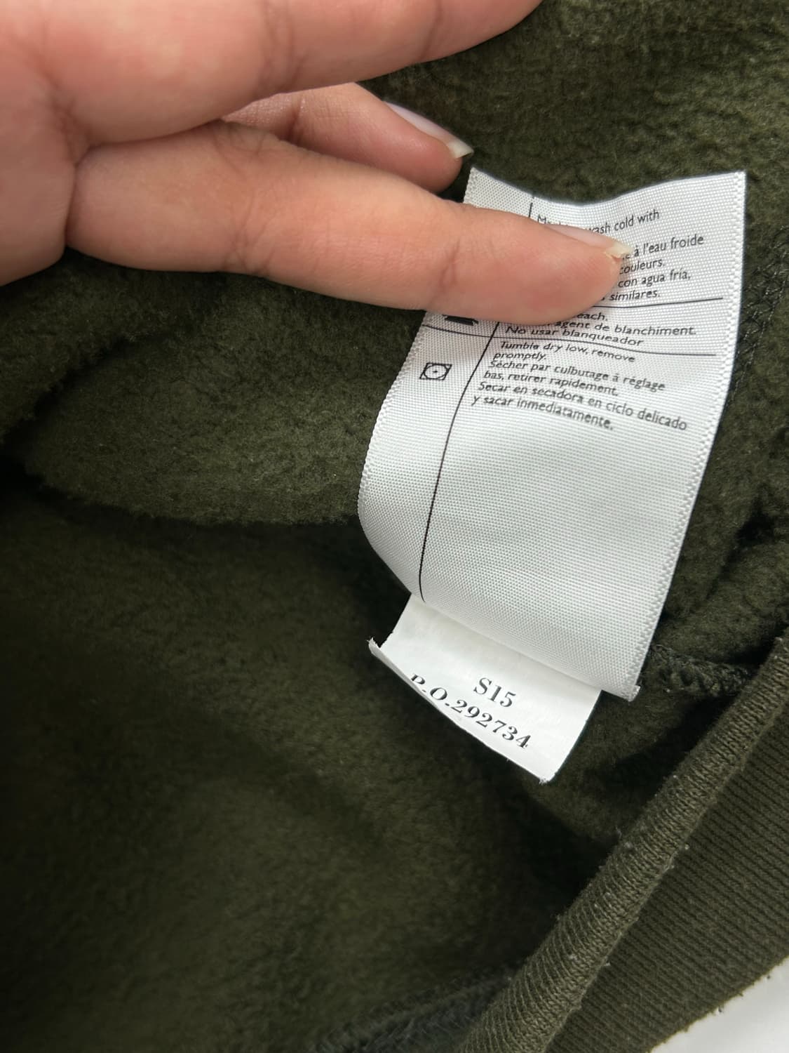 칼하트 올리브 그린 후드집업 S 상품이미지7