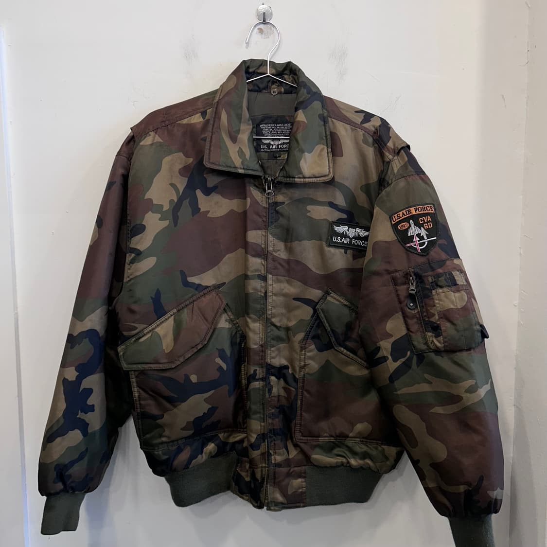 US AIRFORCE 90s 밀리터리 우드랜드 플라이트 자켓 상품이미지2