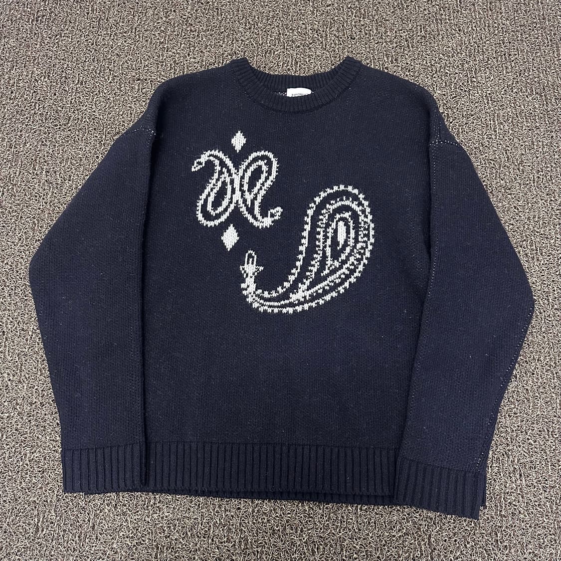 에스피오나지 페이즐리 니트 M 상품이미지2