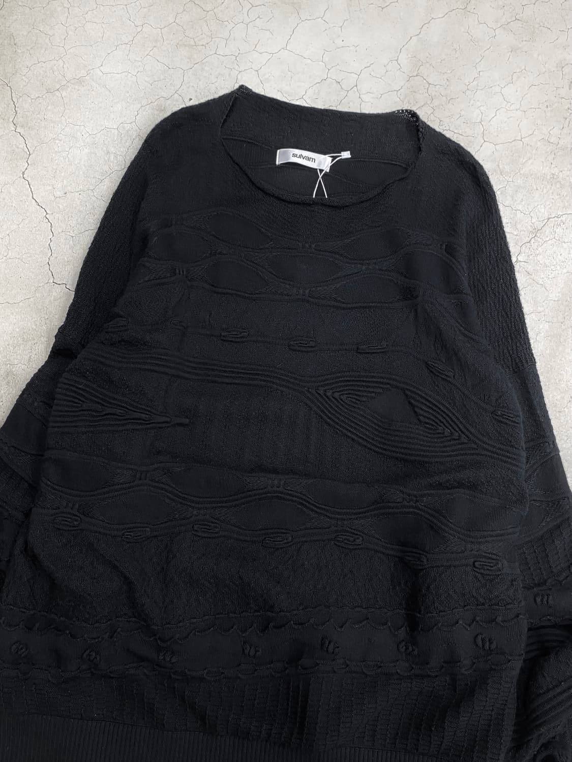 설밤 자카드 오버사이즈 니트 상품이미지2