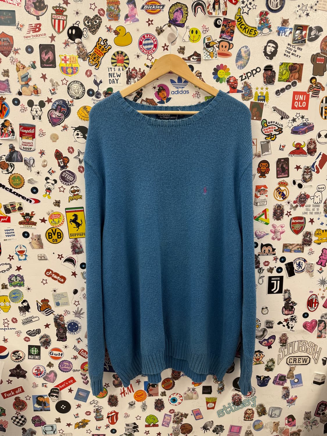 폴로 랄프로렌 헤비 블루 스웨터 니트 XXXL 추천 상품이미지1