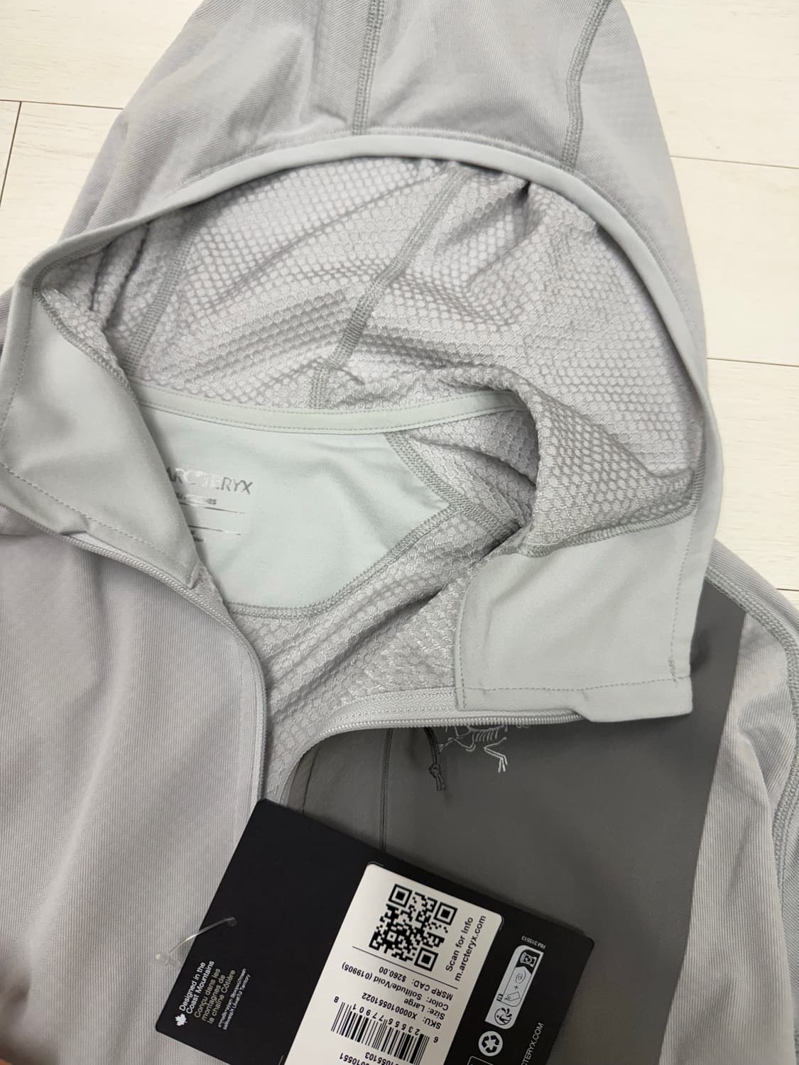 아크테릭스 델타 후디 L 사이즈  텍 달려있습니다! 하자 절대 X 상태 상품이미지5