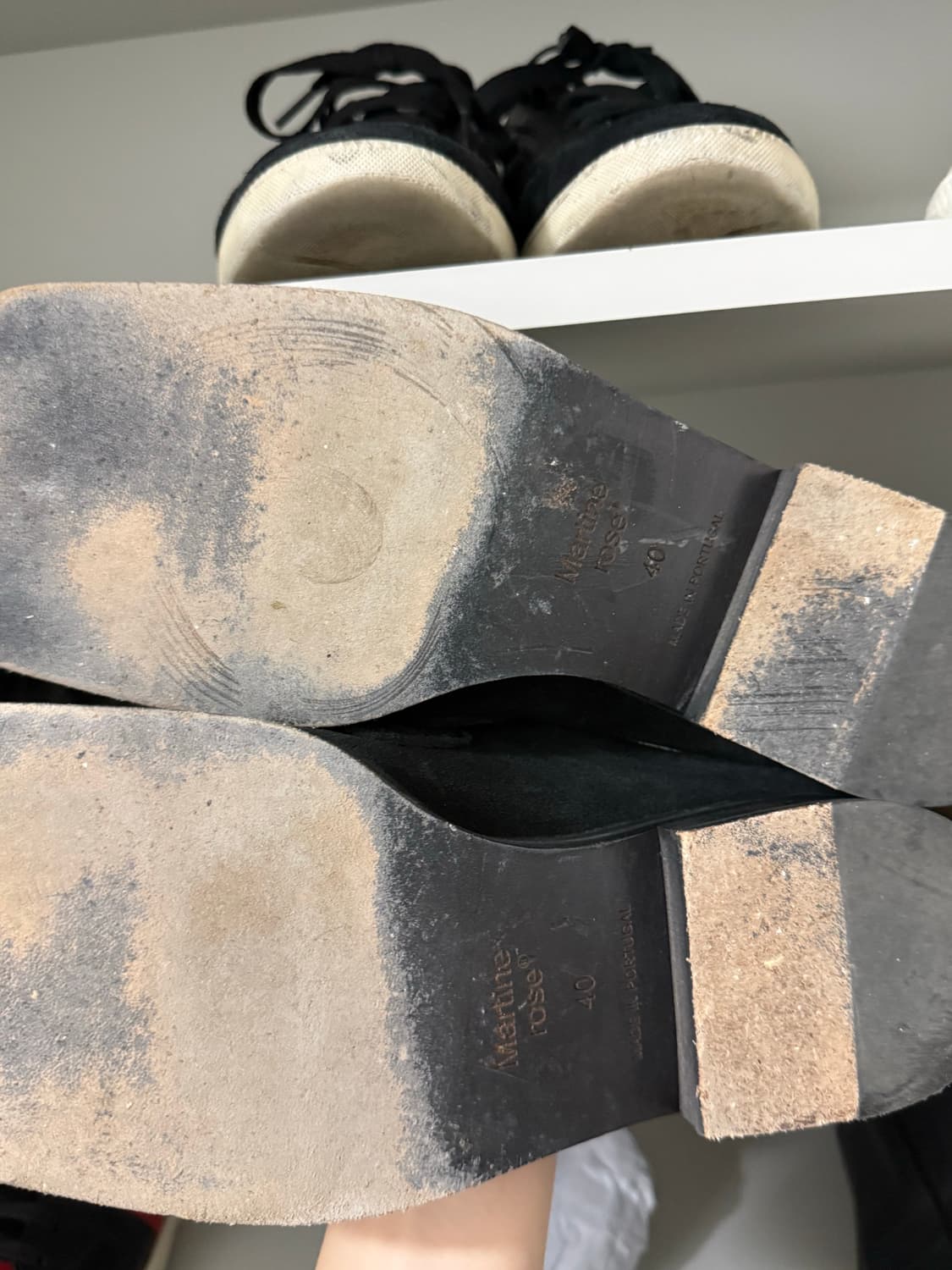 마틴 로즈 스웨이드 체인 뮬 40 상품이미지4