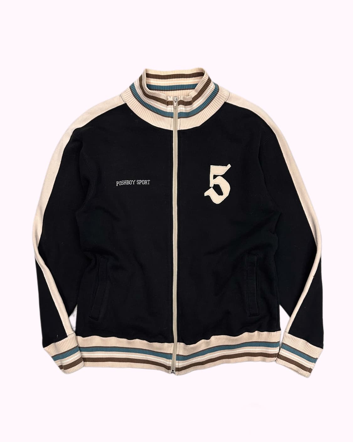 POSH BOY embroidery logo sweat zip-up 상품이미지1