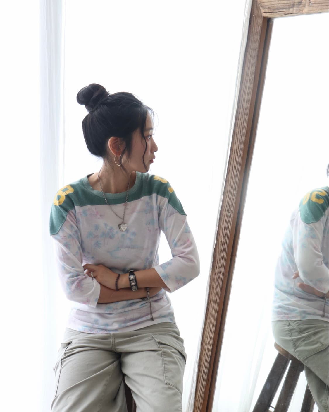 [Kapital] Green Yoke Football T-Shirt 상품이미지8
