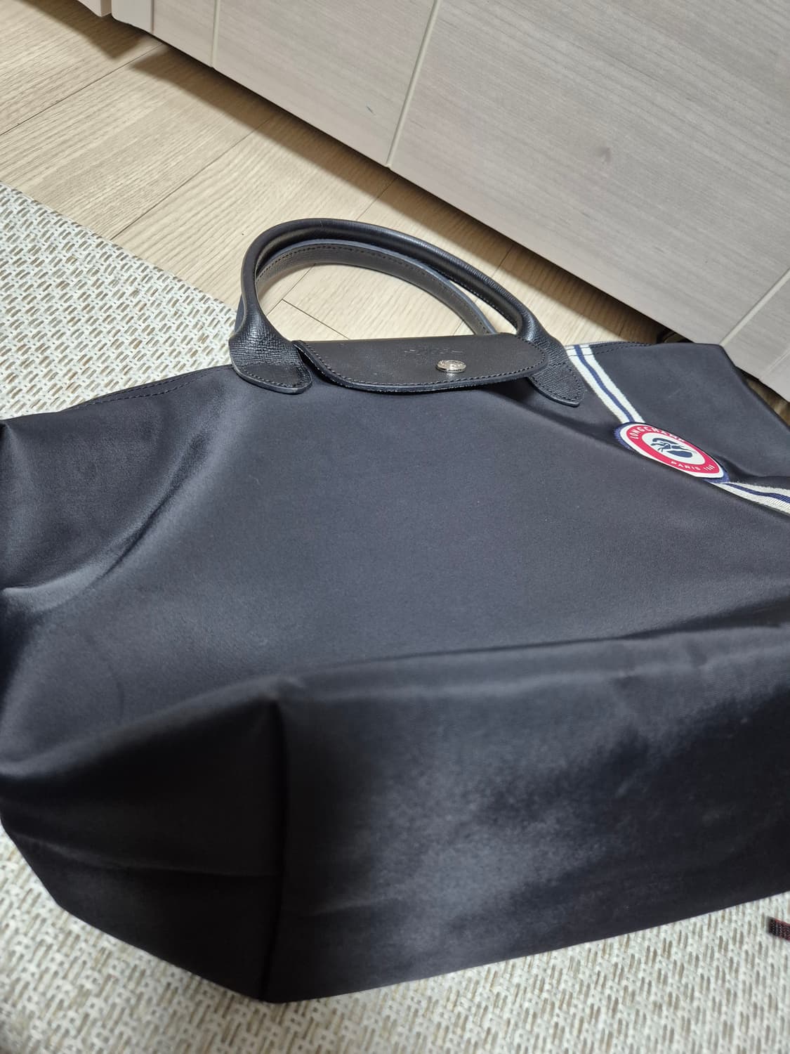 (정품) 롱샴 르플리아쥬 블랙 토트백  크로스백 상품이미지7