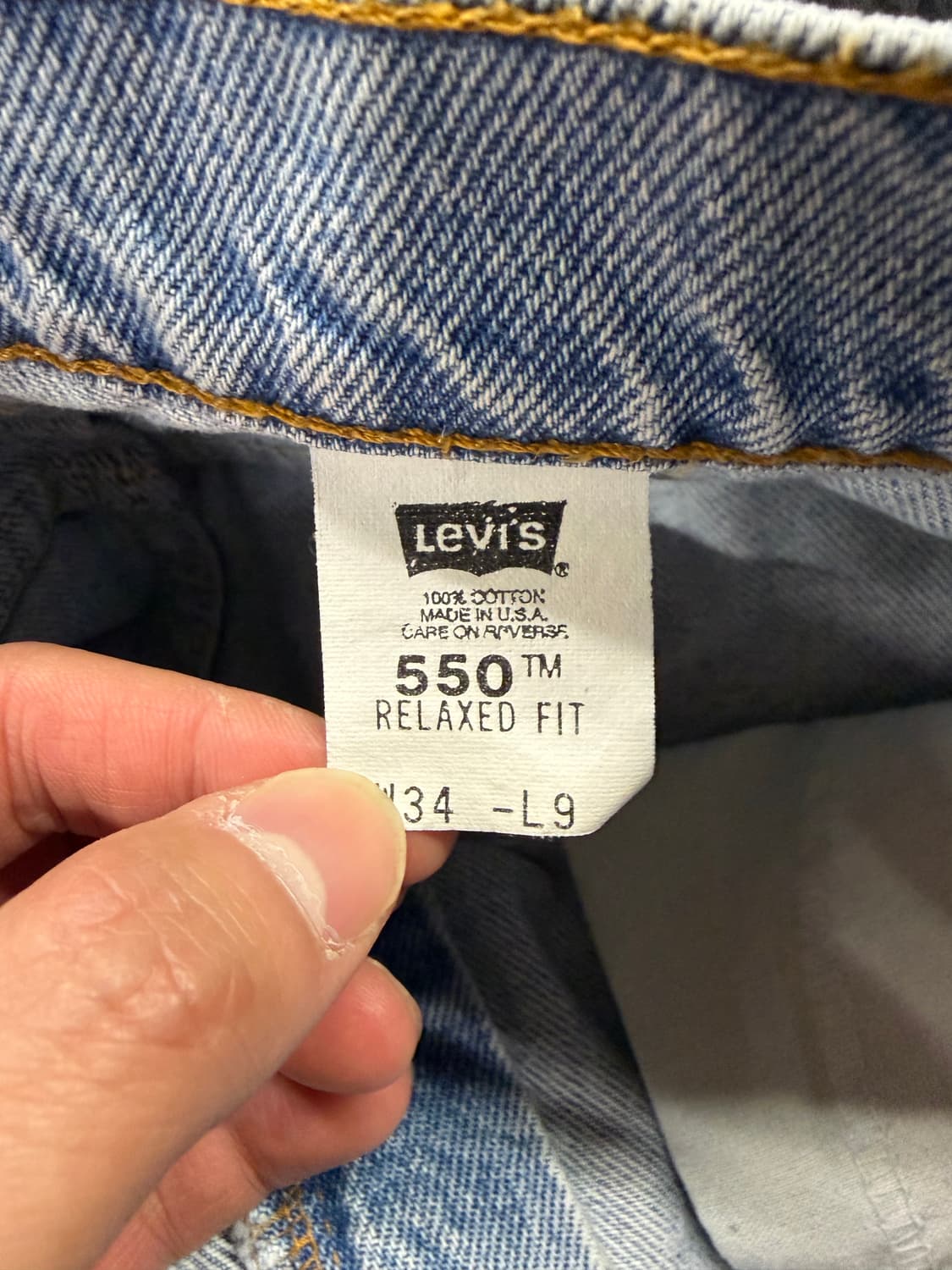 33-9 리바이스 550 데님 쇼츠 USA 97s 상품이미지4