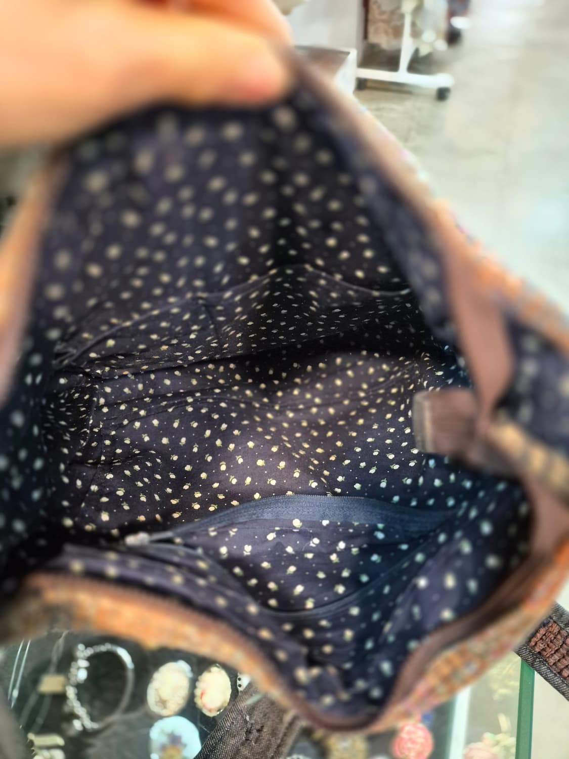 빈티지 패브릭 크로스백 숄더백 상품이미지7