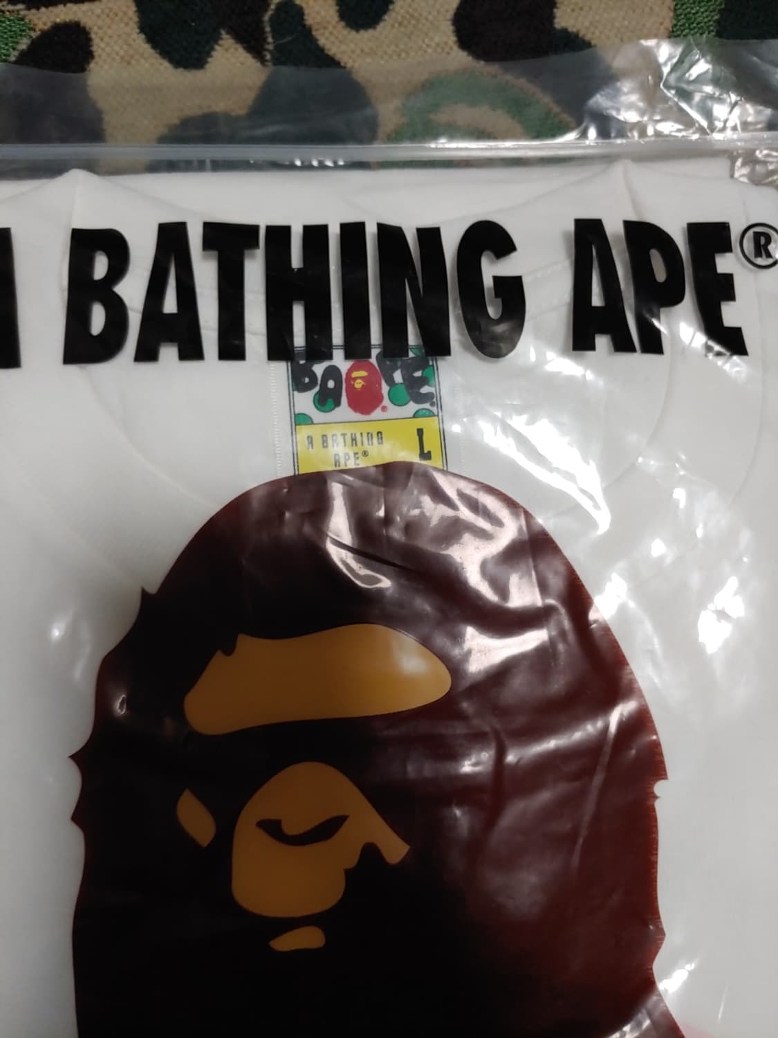 [L] 베이프 25SS ABC 핑크카모 베이비마일로 비지워크 반팔티 상품이미지4