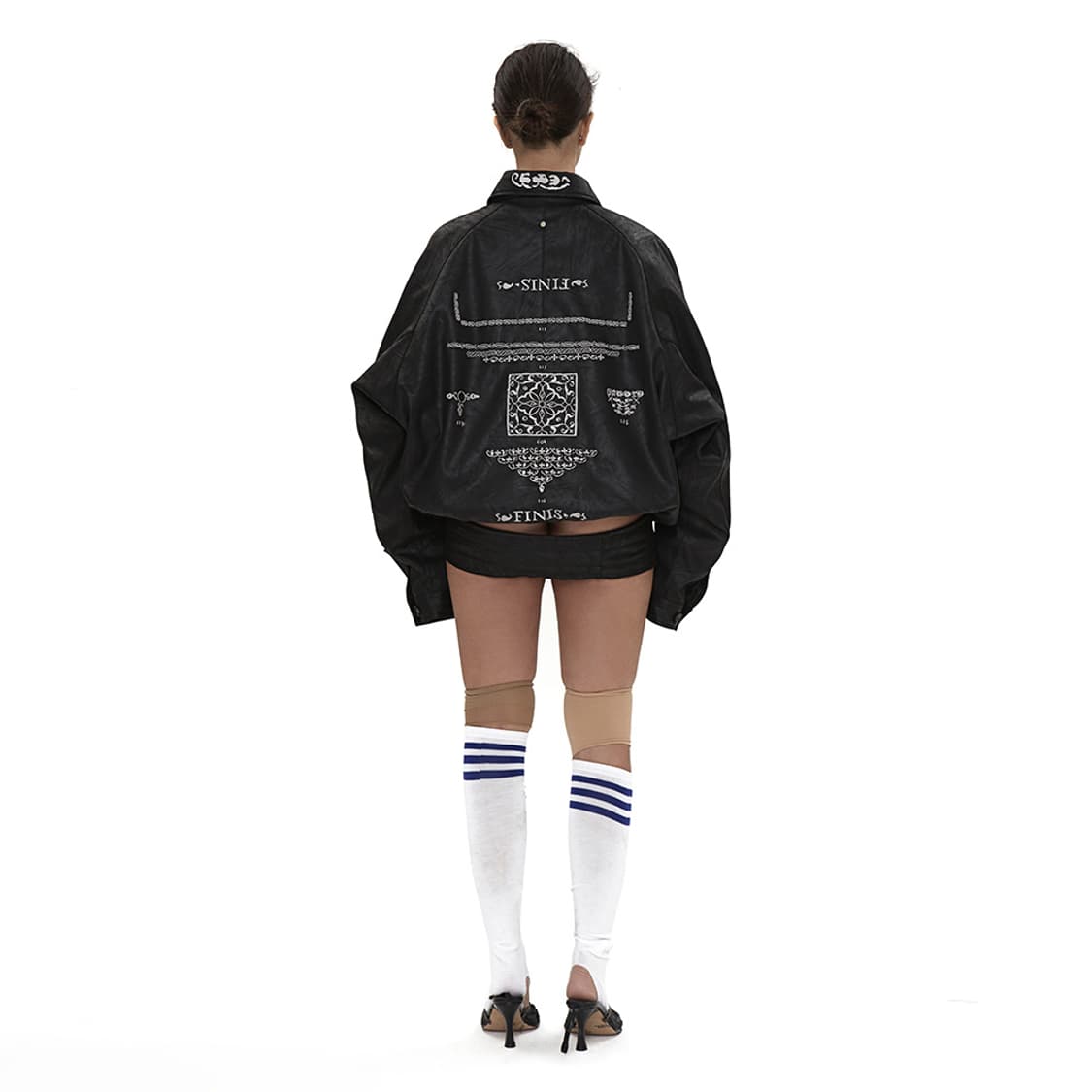 604service 레더 자켓 블랙 상품이미지4