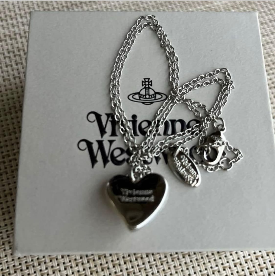 비비안웨스트우드 아카이브 orb 하트 원석 팬던트 목걸이 상품이미지4