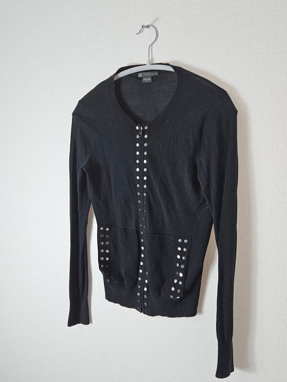 아르마니 익스체인지 경량 가디건 y2k 일본 빈티지 S 80 상품이미지2