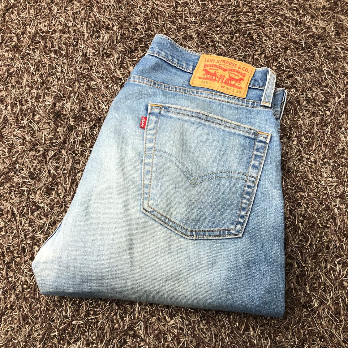 리바이스 510 워싱 데님 팬츠 상품이미지1