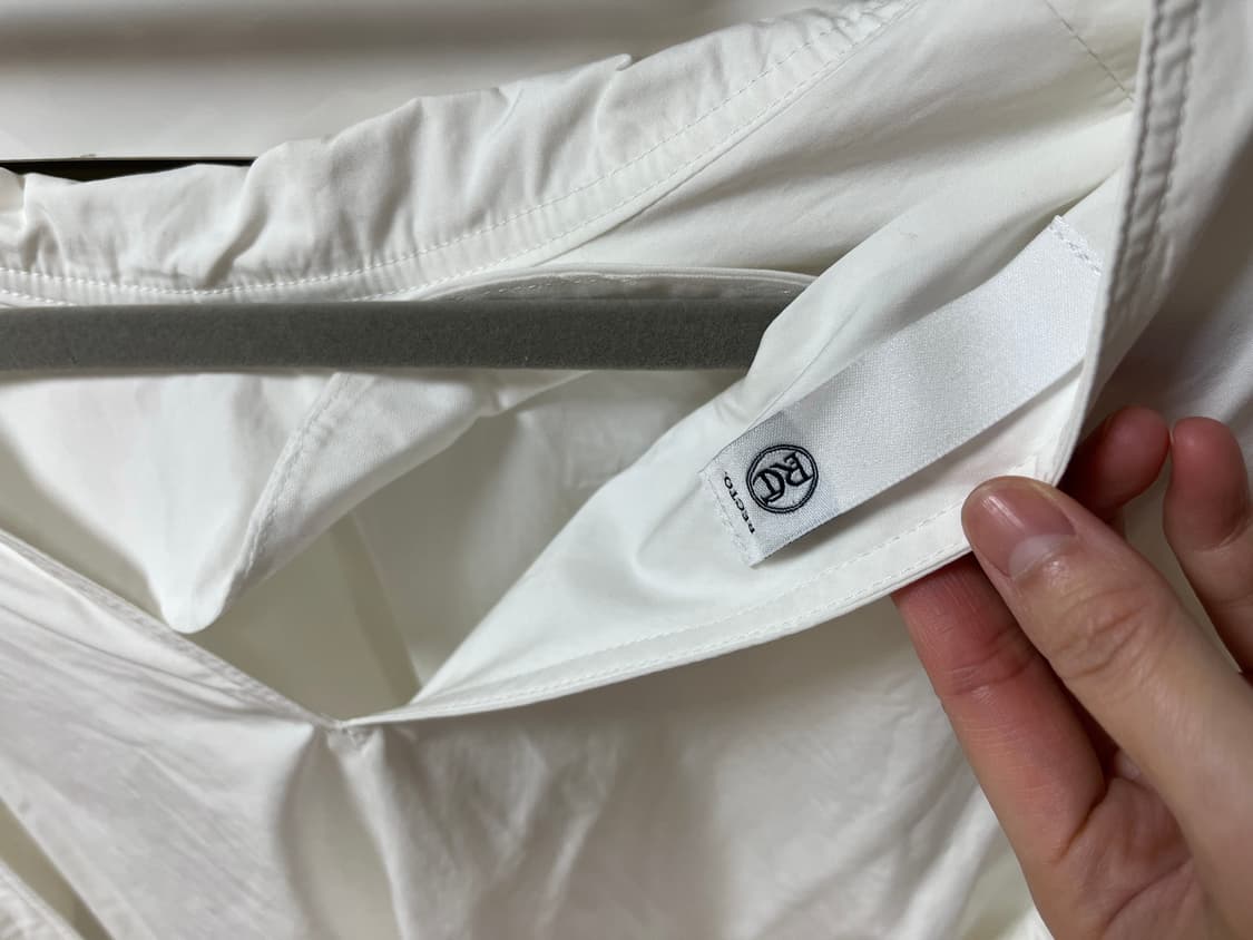 렉토 recto 스카프 셔츠_화이트 상품이미지4