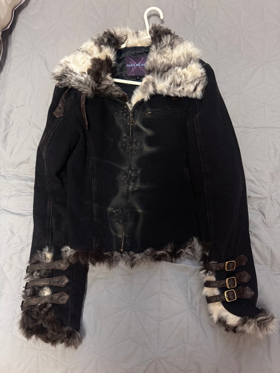 퍼 데님 자켓 (flowers birds marke) 상품이미지5