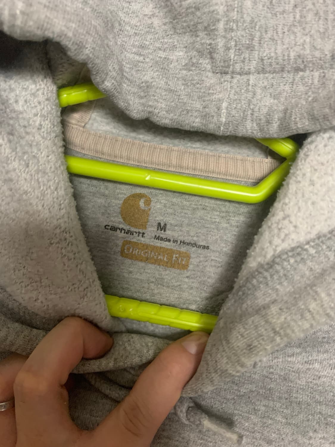 칼하트 회색 기모후드티 M사이즈 상품이미지2