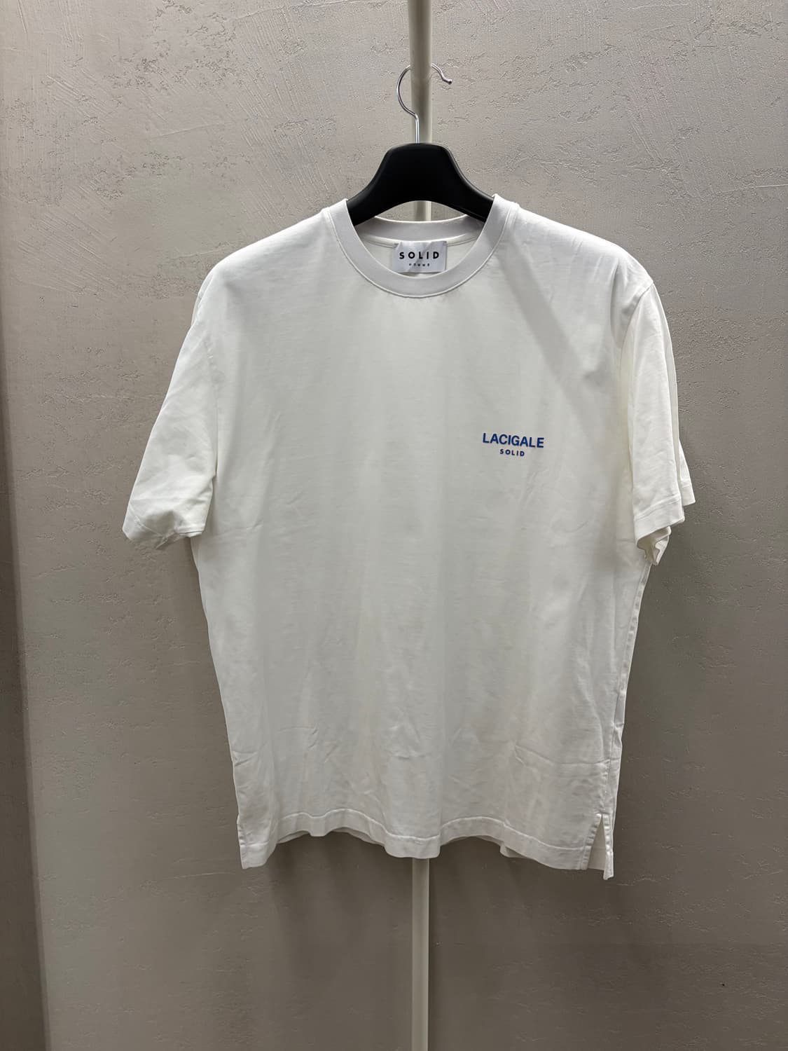 솔리드옴므 화이트 반팔티 48 상품이미지2