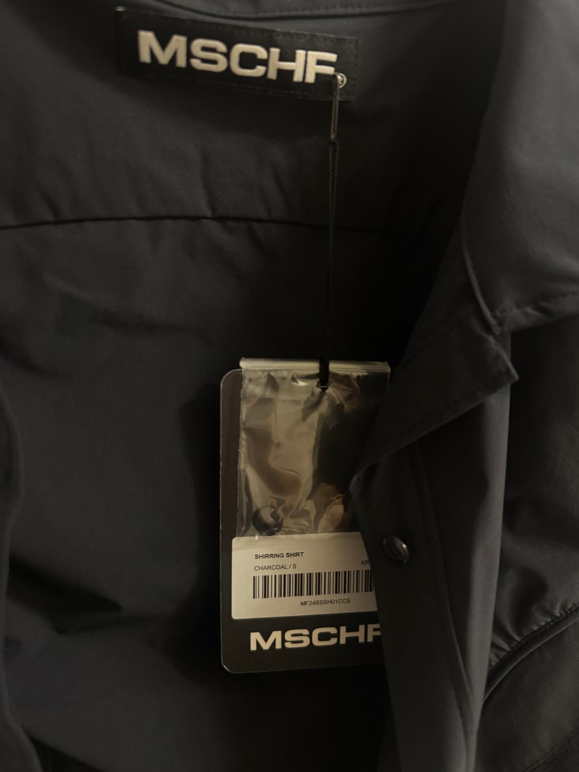 미스치프  SHIRRING SHIRT CHARCOAL 상품이미지5