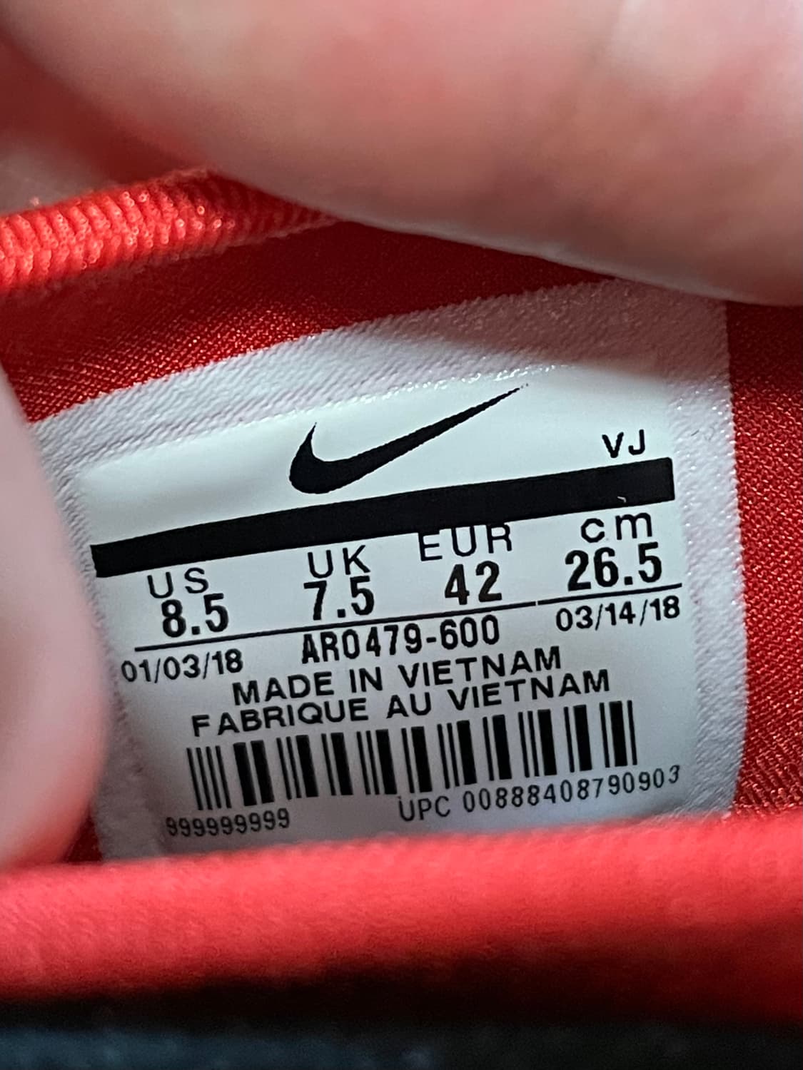 택포) 국내 유일 나이키 ACG 에어 리바더치 짐레드 상품이미지6