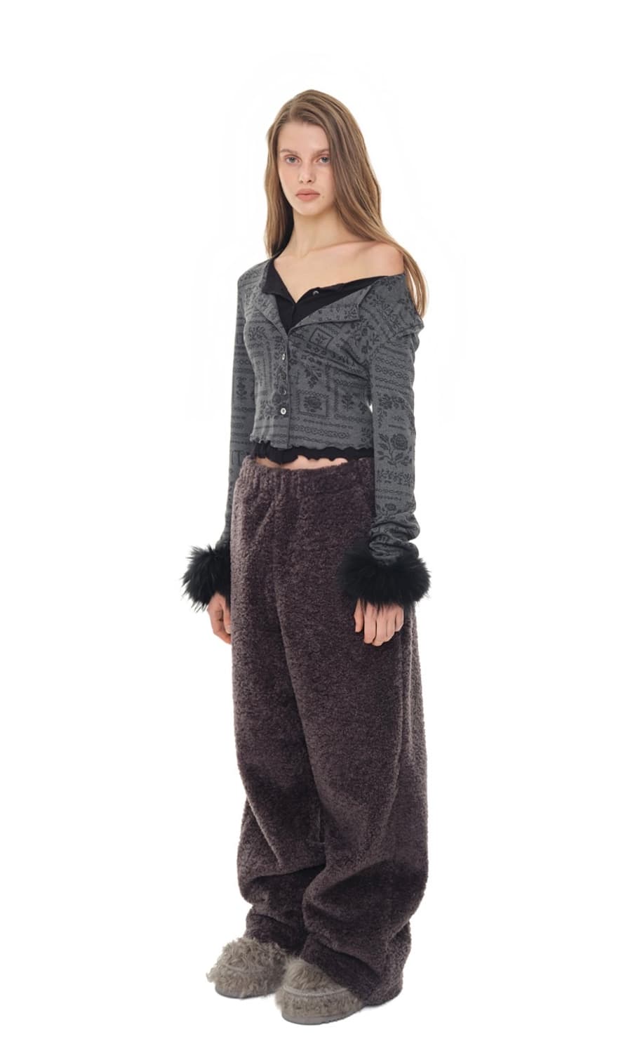 투머치택스 TOOMUCHTAX 스웻팬츠 차콜 상품이미지2