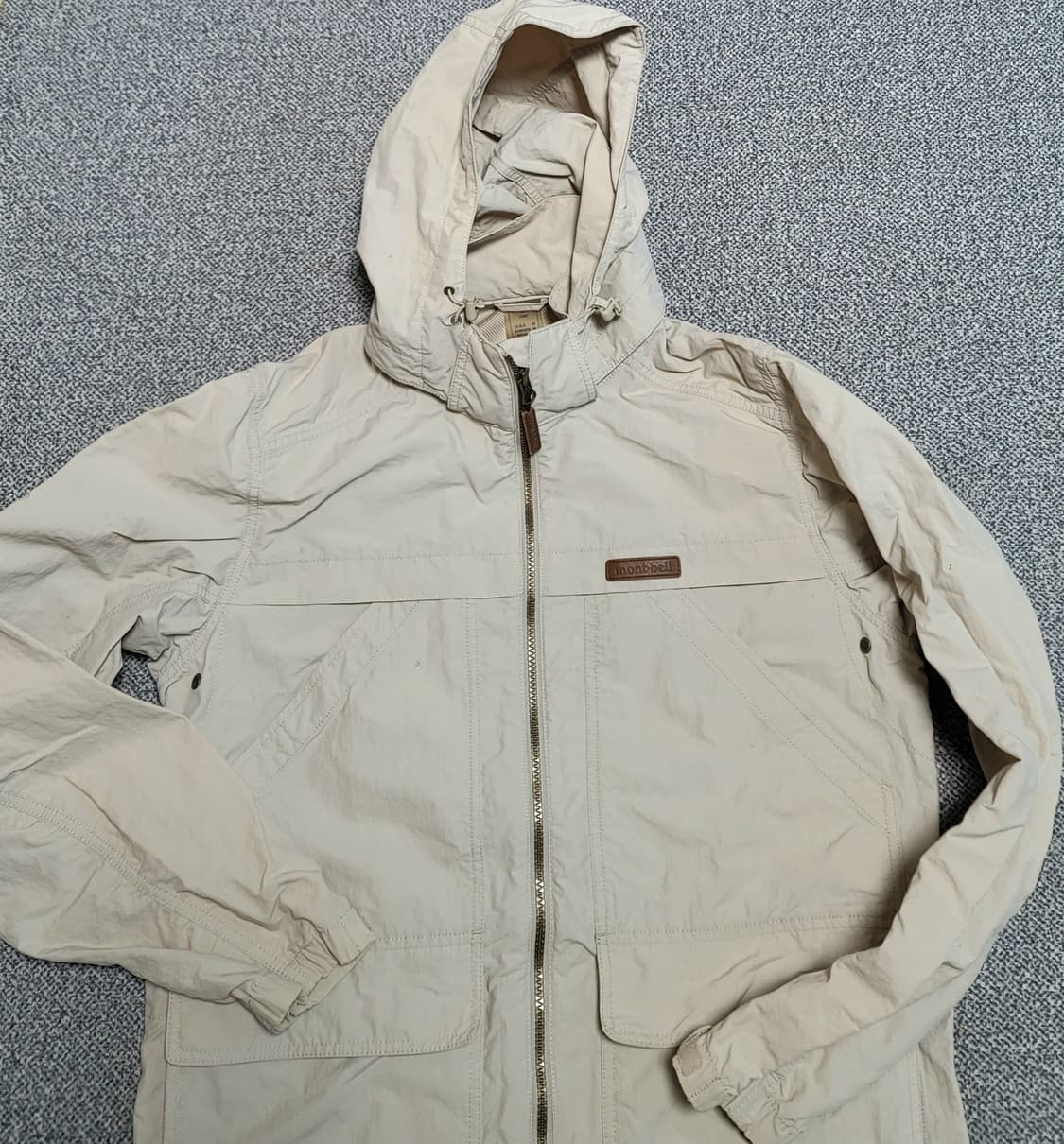 몽벨 후드 마운틴 자켓 M 라이트 베이지 L 상품이미지10