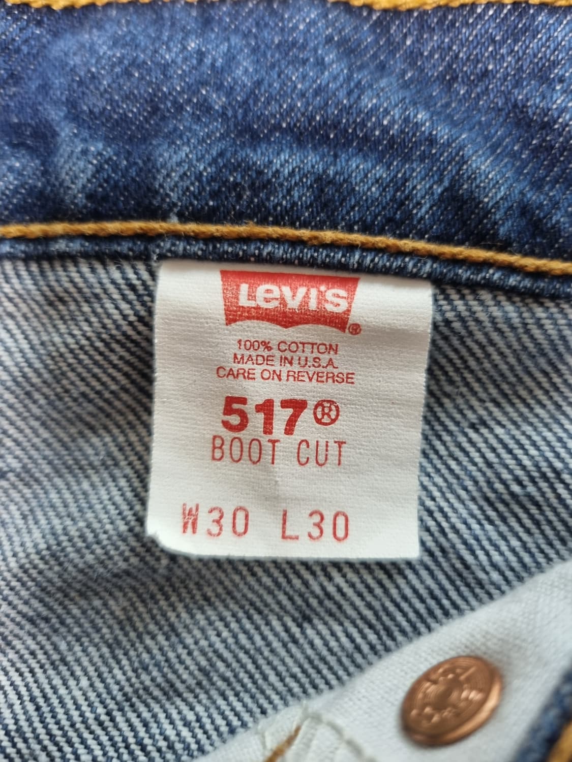 90s USA 517 30x30 리바이스 레드탭 상품이미지8